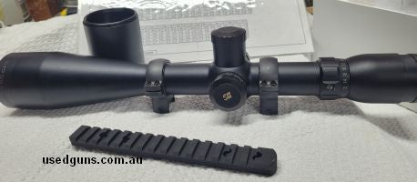 Series III with lifetime warranty, crisp glass, precise turrets with sunshade. Comes ready to mount with Burris zee rings