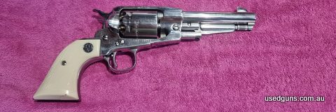 Polished stainless steel Blackpowder revolver. Buyer pays freight