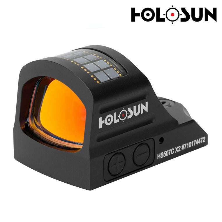 HOLOSUN HS507C RED DOT SIGHT 2 MOA DOT / 32 MOA CIRCLE - SOLAR - BATTERY