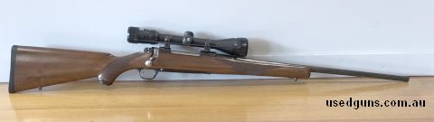 Ruger M77 MK-II IN 30/06. Comes with Bushnell Elite 3500 4-12X40 DOA . Would be considered in Very Good Condition if not for small marks in stock. Price include