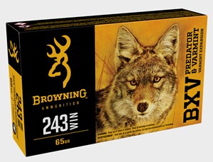 BROWNING
B192302431
BXV - VARMINT
243WIN 65GR, POLYMER TIP
AMMUNITION

$62.90 /PER 20
$283.05 /PER 100
$515 /PER 200