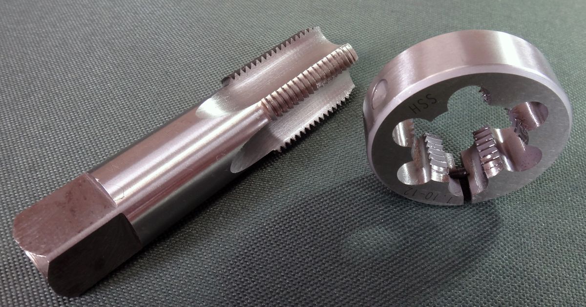 Mauser 98 Receiver- Barrel Gunsmith tap & die set 1.10 inch x 12 TPI