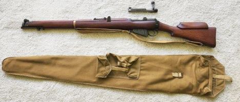 Excellent SMLE. Never fired. Was in wax paper. Comes with original canvas bag.