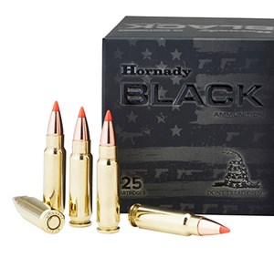 HORNADY
H90001
BLACK
5.7X28, 40GR, V-MAX
POLYMER TIPPED 
AMMUNITION

SPECIAL
$47.90 /PER 25
$449 /PER 250