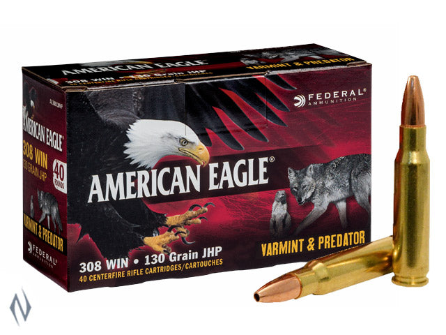 FEDERAL AE .308 130GN Speer HOLLOW POINT 40PK FAE308VP