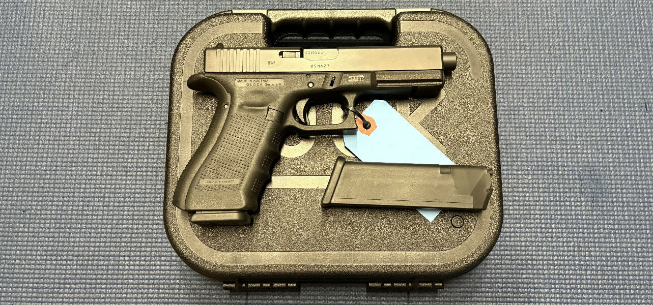 Very good condition Glock 17A Gen 4 in 9mm. Comes cased with 2 magazines.
