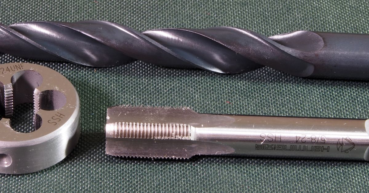 5/8 inch x 24, Tap, Die & Drill set,, suits common Muzzle Threads