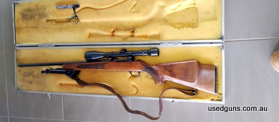 In excellent original (no Bubba alterations) condition with case as shown and bipod, low use forearm that is on a primary producer licence and hasn't left the f