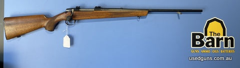 HVA Carl Gustaf 30-06, retains back sight but is missing front sight. Has 2 piece weaver bases, factory butt plate and bore is 8/10. Nice sweedish made hunting 