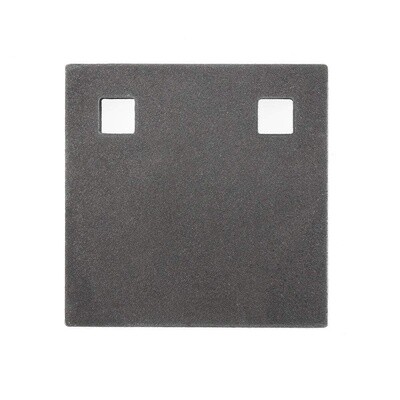 Black Carbon 12mm Square Target Plate 100 X 100mm Bisalloy 500