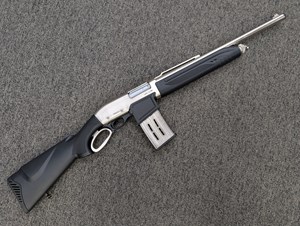 PARDUS
LAX 12 MF
12 GAUGE
5 SHOT 
LEVER ACTION
RIFLE SIGHTS
FIBER OPTIC FRONT SIGHTS
DETACHABLE MAGAZINE
NICKEL FINISH
20 INCH BARREL
SYNTHETIC STOCK AND FOREND
#P18-L200452

VGC $329