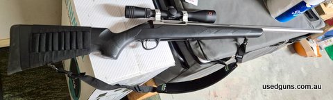 Fluted barrel model. Fired less than 50 rounds. Not a single scratch or mark on it. Weighs 2.8kgs without the scope. Terrific gun for hunting just not used enou