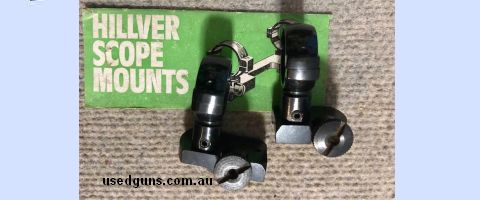 Hillver Brno / Tikka rifle 1" high mounts. Quality Australian made blued steel windage adjustable mounts to suit rifle with 14-16mm dovetail receiver's. Phone 0