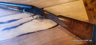 Good condition Brno ZP49 SxS shotgun. Double triggers. Side-lock mechanism. Chambers 2.75" with extractors. Nice timber stock, Straight English LOP 14", R/H. Sl