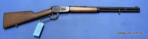 Excellent condition Winchester 94 chambered in 30-30. Woodwork in unmarked condition. 20 inch barrel. Sling swivel studs. Great example in fine condition.