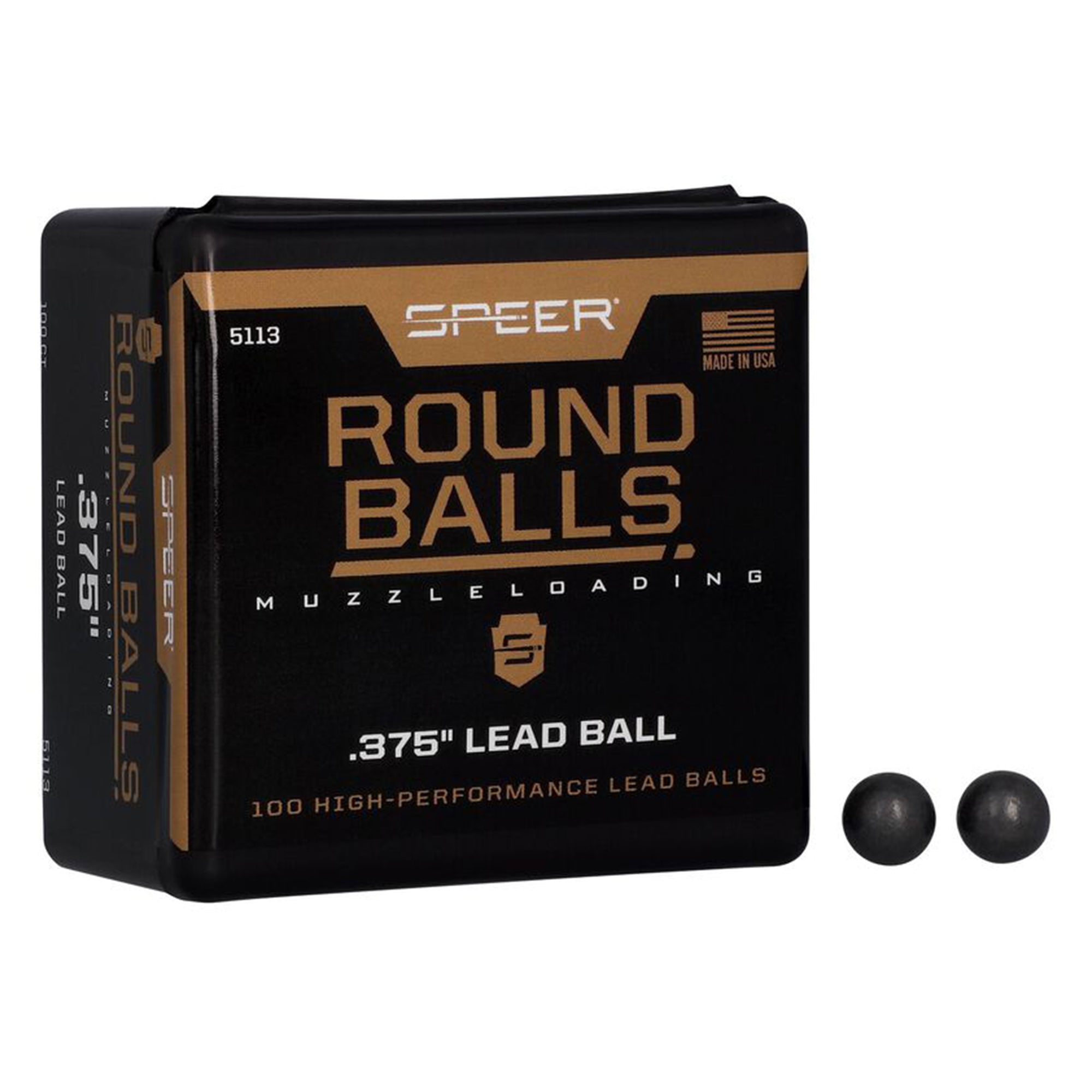 .375" 80gr Lead Round Ball