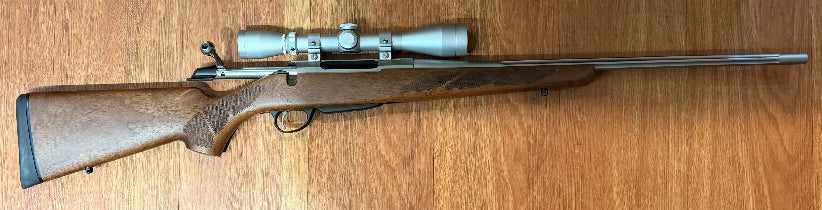 Tikka T3 Hunter chambered in .308 Winchester, fitted with a Leupold VX-1 3-9x40 scope.