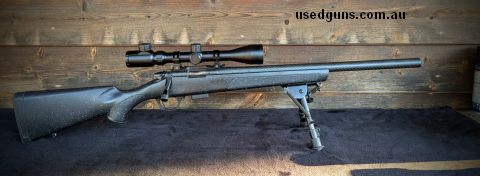 Excellent condition and only had 120 rounds through the barrel. 1/3 moa 5 shot groups using Hornady 17gr. Scope and bipod not included