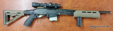 Used Remington 7615 223 Rem Pump action rifle. Fitted with Leupold Hog scope and Magpul accessories. 3 x 10 shot magazines. Good condition