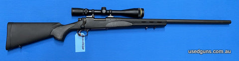 Excellent condition Remington 700 in 22-250. A Cult classic, a Die Hard, more aftermarket support than any other. Sporting a 26 inch heavy barrel with a Leupold