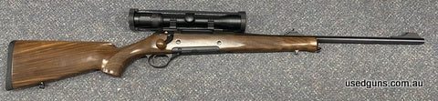 Excellent condition Haenel Jaeger 10 Pro in 270W. Mounted is a Swarovski 3-9x36 scope with open sights. $65 freight to your dealer Australia wide (WA Perth only