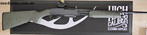 35 Whelen pump. Bushnell red dot. Fired 10 rounds. Bought for hound hunting, never happened. Have 30 rounds plus 10 empty cases if purchased local