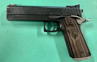 Slight holster wear on slide Comes with USA Comp Tac Holster