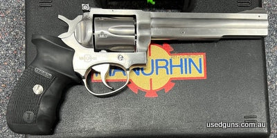 Brand new and in stock for immediate delivery. French made Manurhin MR88 Sport Inox in 357 magnum. 6 inch barrel with adjustable open sights. Comes cased. $30 f