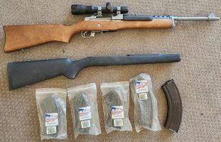 Readvertised due to sale falling through. Probably the best set up Mini 30 in the country. Very little use, unfortunately. Spare hogue stock. 1x5, 3x20, 2x30 ro