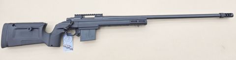 Howa 1500 short action with factory 26" Heavy barrel in awesome 6mm Creedmoor. Fitted in KRG Bravo Stock with extended bolt knob, 20MOA Leupold Howa Pic Rail, A