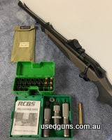 Absolutely as new Blaser R8 Professional Hunter. This model includes all steel receiver and trigger housing. Tungsten recoil reducer in stock. Heavy Safari weig