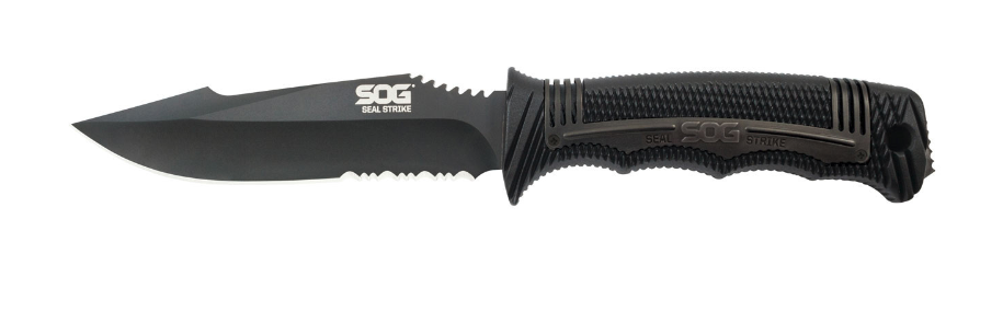 SOG- SEAL Strike – Black TiNi, Deluxe sheath