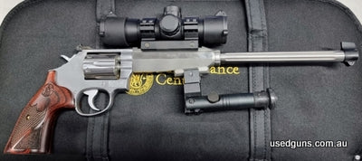 Now discontinued, last one available. Brand new Smith & Wesson Performance Centre M647 Varminter in 17HMR. 12 inch fluted barrel. Comes in soft case with bi-pod