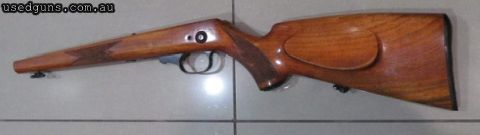 Walther KKJ stock only from 22 bolt action dated 1965. Timber uncracked and undented but does have small minor marks in the original unrestored stock. Checkerin