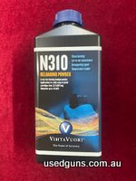 Vihtavuori N310 Pistol powder1Lb bottle A very fast burning powder Similar burn rate to Bullseye & Trail Boss Suitable for loads from 32S&W up to 45ACP Store pi