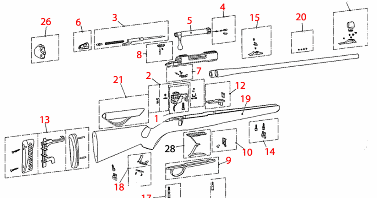 Sako 85 S Parts - Magazine Well, Firing Pin etc…