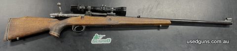 Parker-Hale 1000 Chambered in 22-250. Barrel is in very good condition, with no rust/pitting on the inside or outside. The stock has a few marks and is missing 