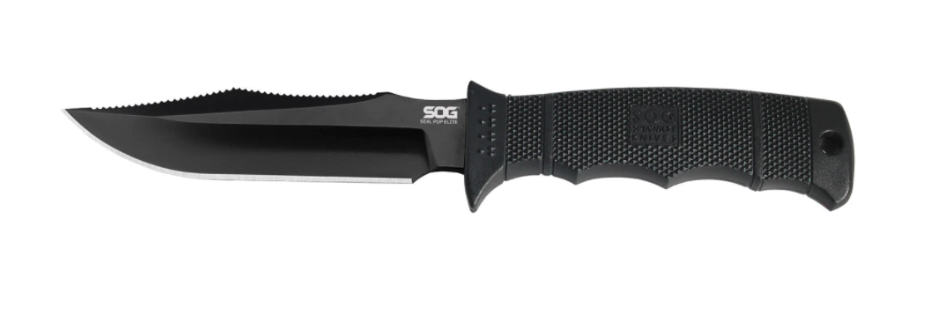 SOG-SEAL Pup Elite – Nylon Sheath Black TiNi, Straight Edge E37SN-CP