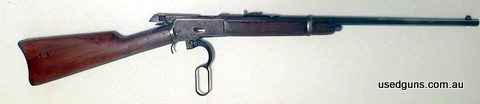 Winchester made circa 1925. Its bore is shiny with strong rifling. There are the nicks in the woodwork and the metal patina as would be expected for its age, bu