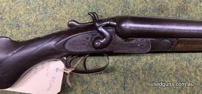 This hammer type double barrelled 12G shotgun was manufactured in Birmingham England in 1934 and is in surprisingly good condition. The hinge mechanism is firm,