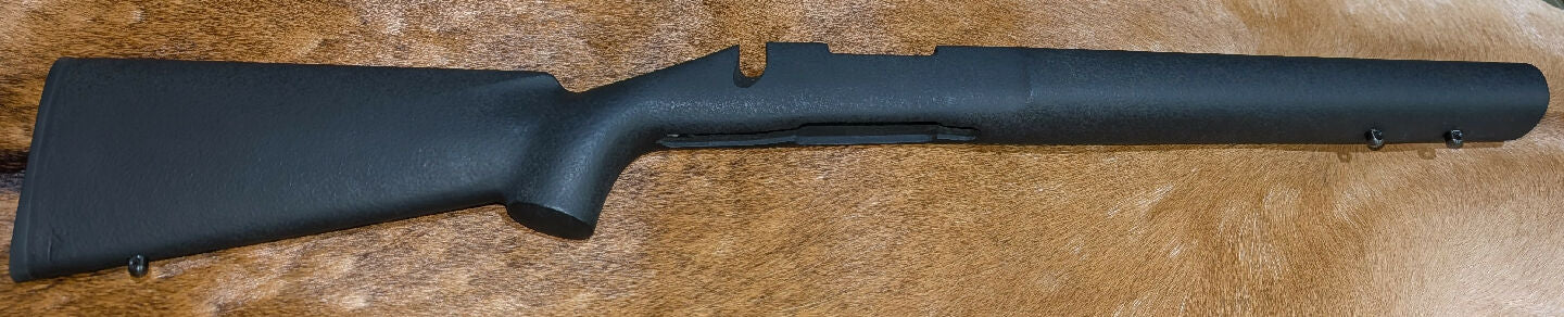 Excellent unused condition HS Precision PST008 Kevlar/fibreglass Rem700 Short Action stock. Originally fitted to the Remington 700 5R Milspec, black paint. Very