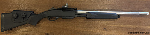 Excellent condition 7600 in 308. Has been rebarelled with a TSE 20" Stainless Fluted barrel in a heaver contour than factory, with a 5/8x24 muzzle thread and th