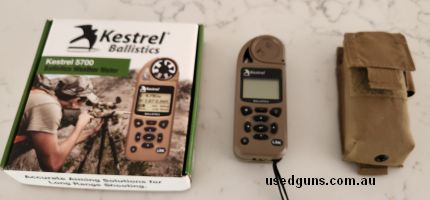Kestrel 5700 Ballistics with Link, software has been upgraded to full Elite Ballistics, comes with original packaging, lanyard, protective case and usb cable fo