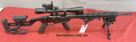 Hi here‚Äö√Ñ√¥s a good ruger precision 22 rimfire rifle.has been fitted out with all the gear.has a 15 shot mag bipod muzzle brake and has a small red dot on to