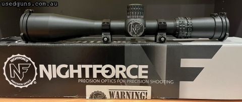 Nightforce NXS 3.5-15x50, Zero Stop, .250moa, illuminated, MOAR (C429) includes Nightforce ultralight .885 rings, comes in box with everything from factory