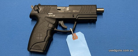 Safari Firearms Handgun Sale! Very good condition Steyr RFP 22LR. Racks well. Great compact plinker. Has an underbarrel rail for attachments. Comes cased.