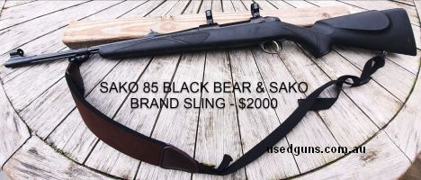 Very good condition Black Bear, a few minor marks on stock . Purchased new, fired approximately 20 rounds. Selling to fund  another rifle