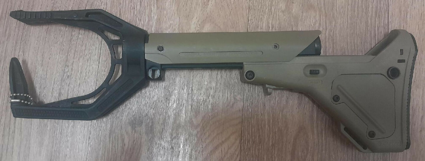 Glock stock. Endotactical grip compatible with all glock models over compact. Made to fit all standard glock frame size pistols.  G17, G40, G34 etc. Comes with 