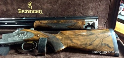 Immaculate Browning B525 Heritage Hunter Sporter. Detailed engraving. High grade timber. Browning hard case