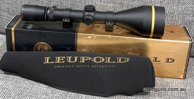 Leupold VX3L 4.5-14x56 comes with set of QD rings and neoprene cover. No marks on lens or scope. No marks